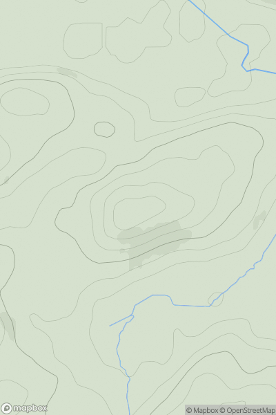 Thumbnail image for Kirkton Hill [Loch Lomond to Strathyre] showing contour plot for surrounding peak